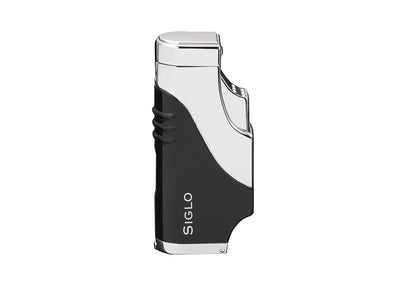 Accendino Siglo Triple Flame nero tre fiamme jet sigari grande formato punch