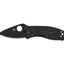 Spyderco Ambitious Serrated Black Blade C148SBBK manico FRN nero, lama seghettata nera