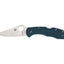 Spyderco Delica 4 C11FPK390 lama K390 piatta, manico FRN blu Bi-Directional Texture