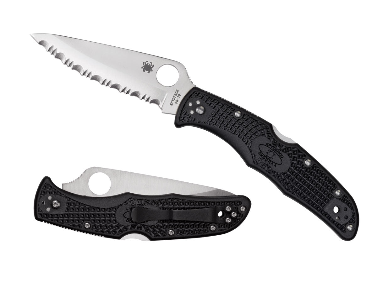 Spyderco Endura 4 C10SBK 103 gr, Back Lock, clip 4 posizioni, Made in Japan