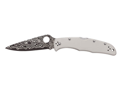 Spyderco Endura 4 C10TIPD lama Damascus DPS 15 con anima VG-10 Takefu Special Steel
