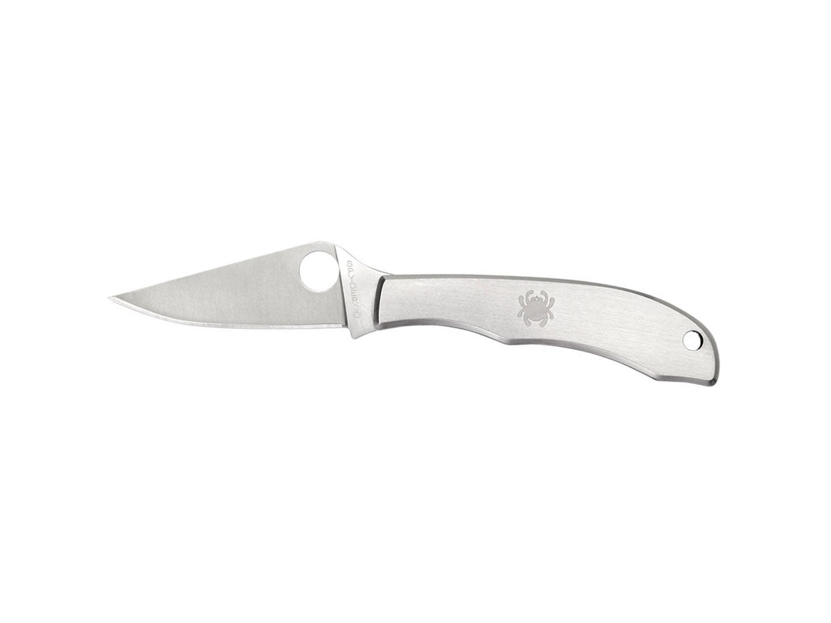 Spyderco Honeybee C137P slipjoint lama 3Cr13 4,1 cm, manico acciaio incidibile, portachiavi