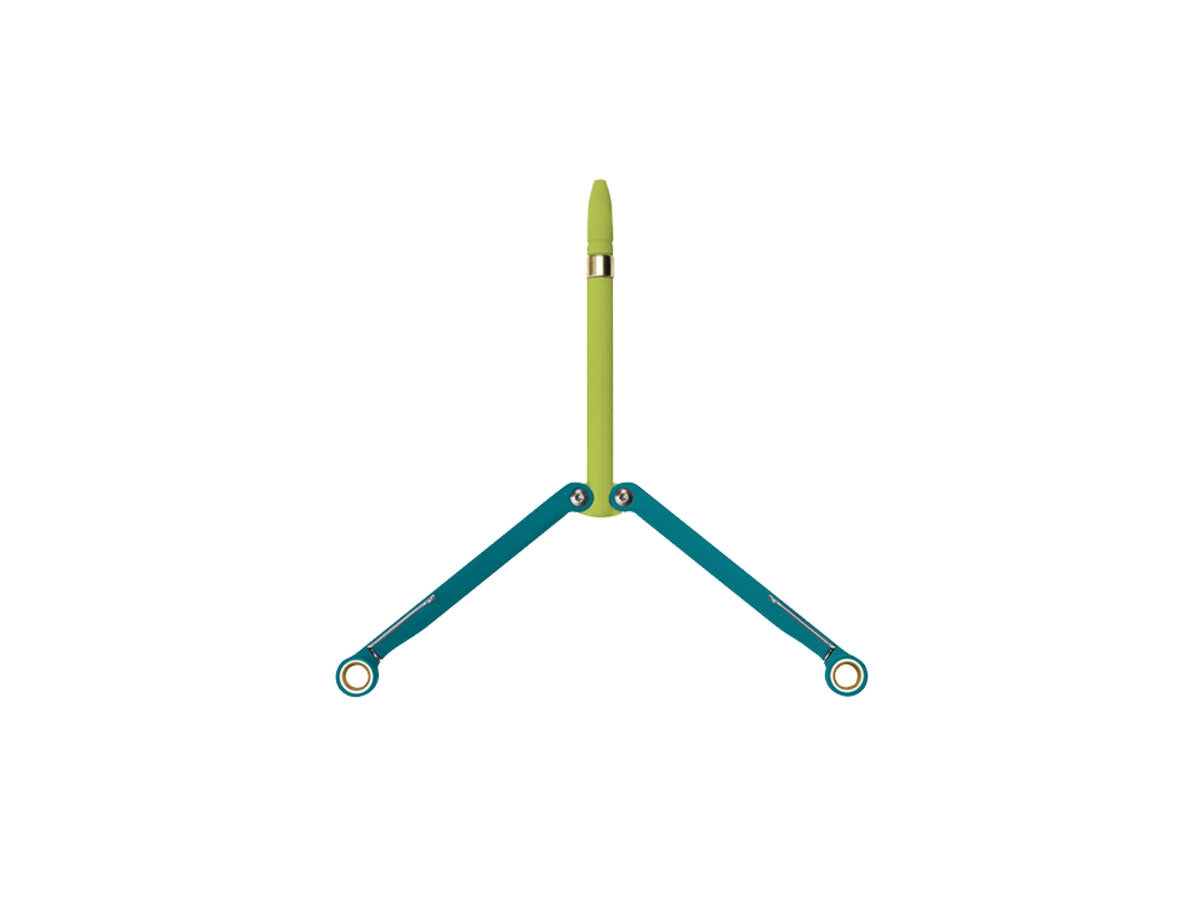 Spyderco BaliYo penna blu verde forma balisong cartuccia MBS-26 scrive sott'acqua 29 gr Made in USA