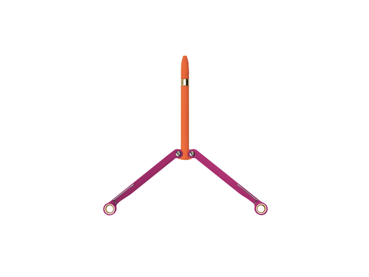Spyderco BaliYo penna rosa arancio forma balisong cartuccia MBS-26 scrive sott'acqua 29 gr Made in USA