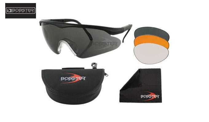 Bobster Safety Shooting ESB115AC ANSI Z87 3 lenti smoked ambra chiare policarbonato