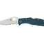 Spyderco Endela C243FSK390 lama K390 seghettata Böhler-Uddeholm, manico FRN blu