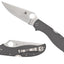 Spyderco Stretch 2 XL C258GPGYCW dettaglio lama CPM CRU-WEAR e G-10 grigie con backspacer