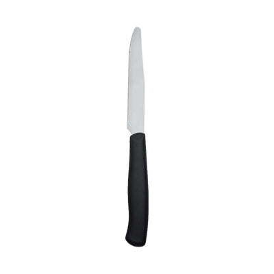 Marietti Coltello Bistecca Manico in Plastica Nero Confezione da 6 Pezzi