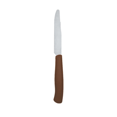 Marietti Coltello Bistecca Manico in Plastica Marrone Confezione da 6 Pezzi