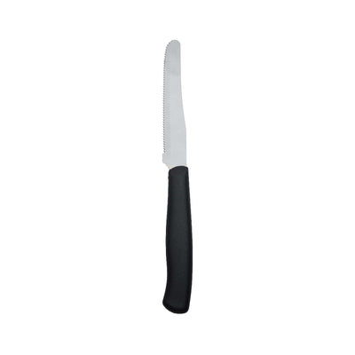 Marietti Coltello da Tavola Manico in Plastica Nero Confezione da 6 Pezzi