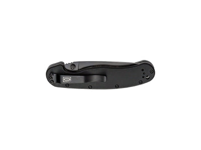 Ontario RAT-1 8847BS - dettaglio lama Black Stone e clip reversibile 4 posizioni