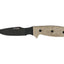 Ontario OKC RAT-3 Caper 8663 lama 1075 Carbon manico Micarta appoggio pollice fodero cuoio caccia
