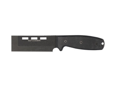 Ontario OKC RAT-3 Gobar 8660 lama scalpello 1075 Carbon 8,9 cm manico Micarta fodero Nylon MOLLE