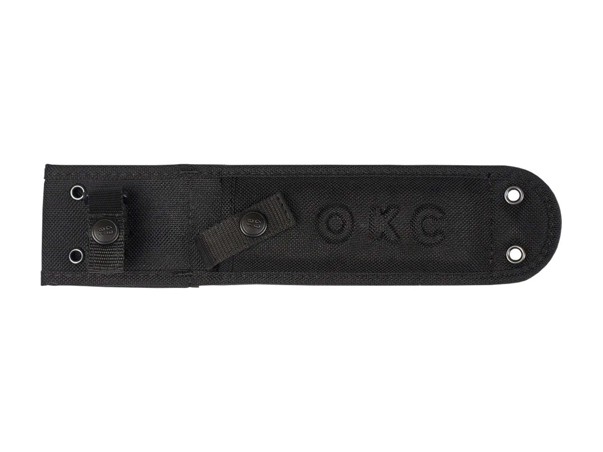 Ontario RAT-3 Gobar 8660 - dettaglio lama scalpello e manico Micarta 19,8 cm 168 gr