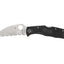 Spyderco Endela C243FSWCBK lama Wharncliffe seghettata VG-10, manico FRN nero