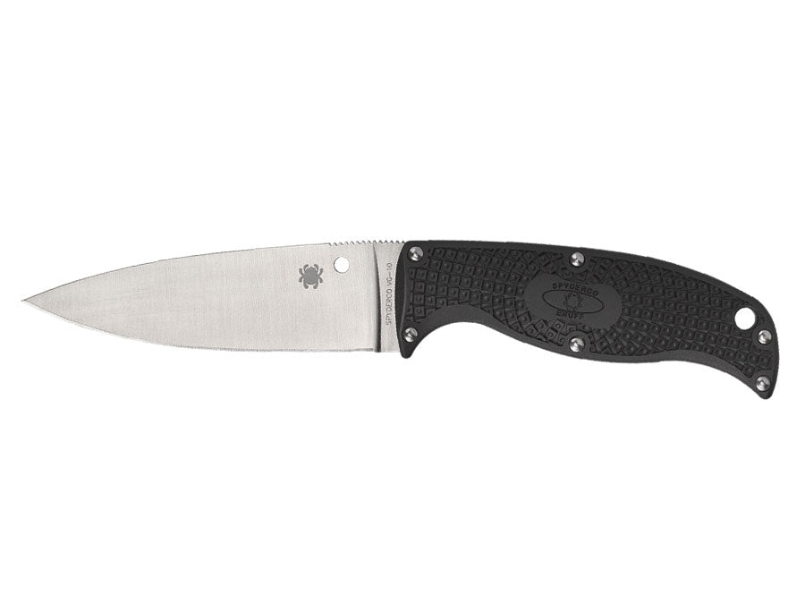 Spyderco Enuff 2 FB31PBK2 lama fissa FRN Bi-Directional Texture, codolo pieno, Sal Glesser