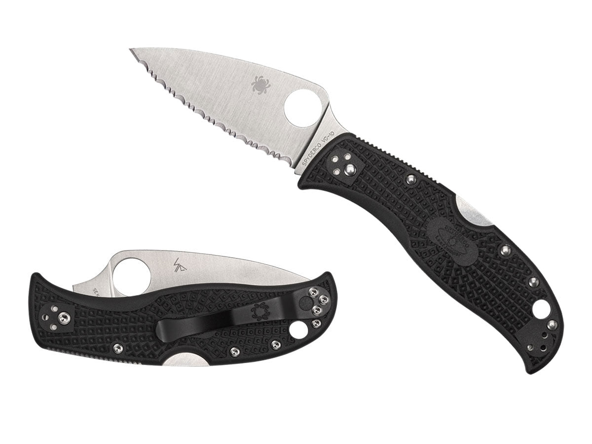 Spyderco LeafJumper C262SBK apertura ambidestra, Back Lock. Design Sal Glesser