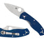 Spyderco Persistence FRN Blue S35VN Plain C136PBL Liner Lock, clip ambidestra, Made in USA