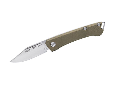 Buck Saunter Clip Od Green Micarta 250GRS1