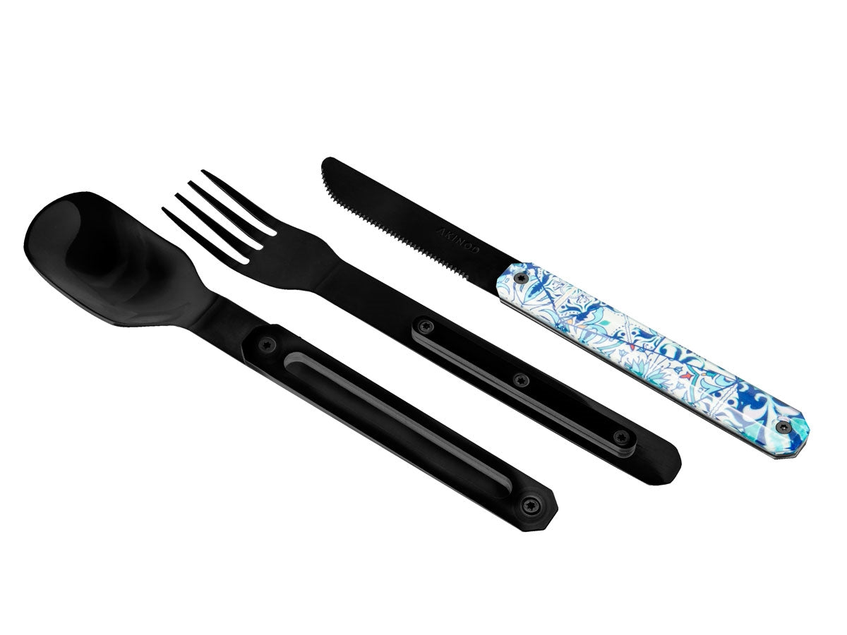 Akinod Magnetic Straight Cutlery 12H34 Black Mirror Azulejos - foto 2
