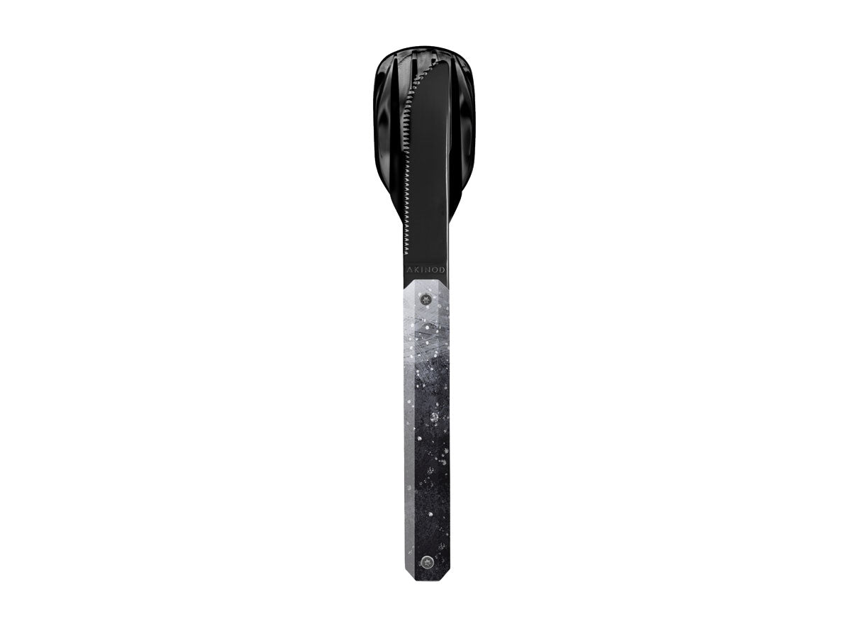 Akinod Magnetic Straight Cutlery 12H34 Black Mirror Cosmos
