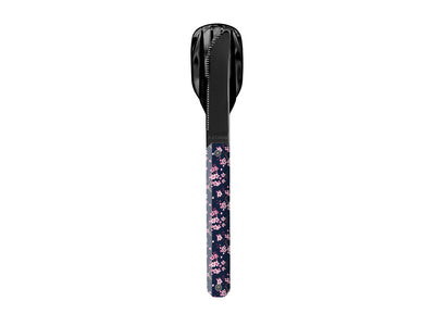 Akinod Magnetic Straight Cutlery 12H34 Black Mirror Fleurs de Cerisier