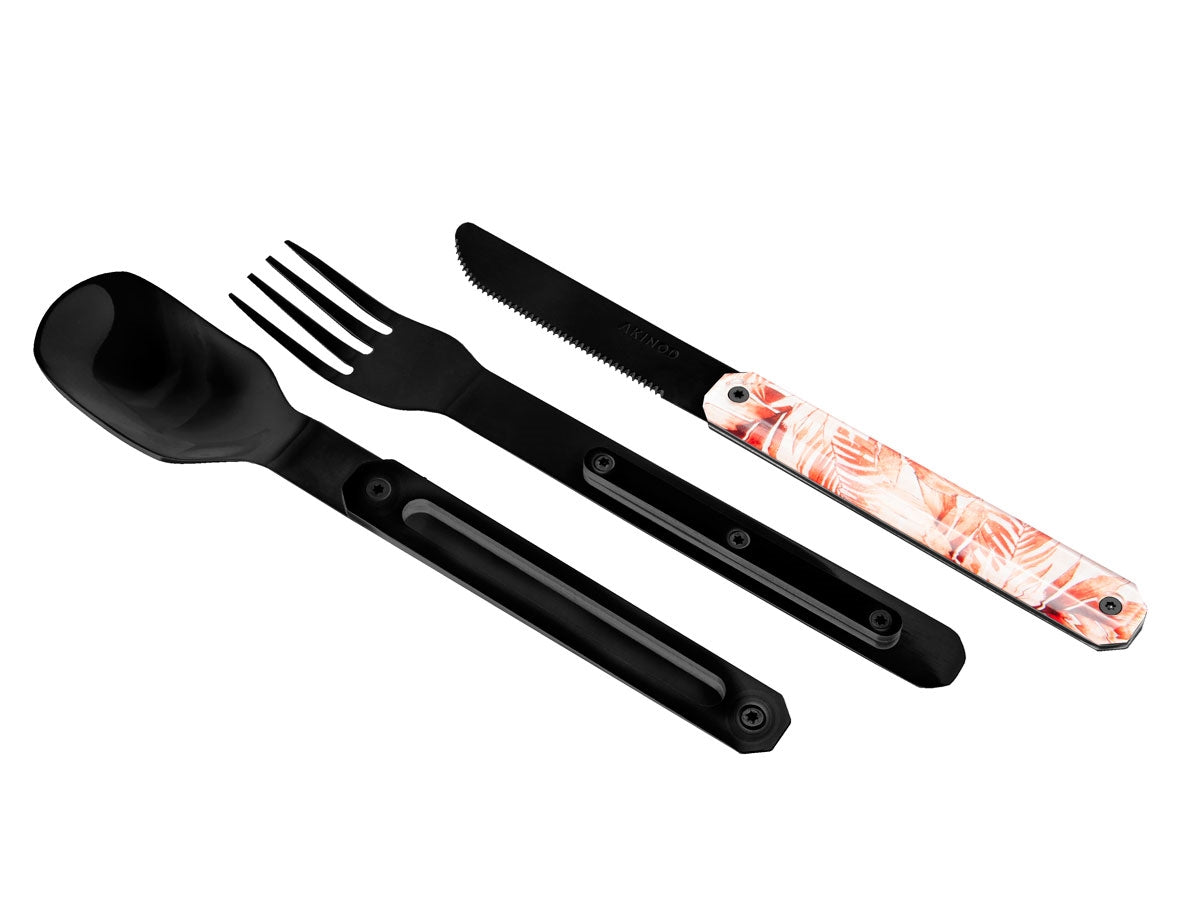 Akinod Magnetic Straight Cutlery 12H34 Black Mirror Fougere d'Automne - foto 2