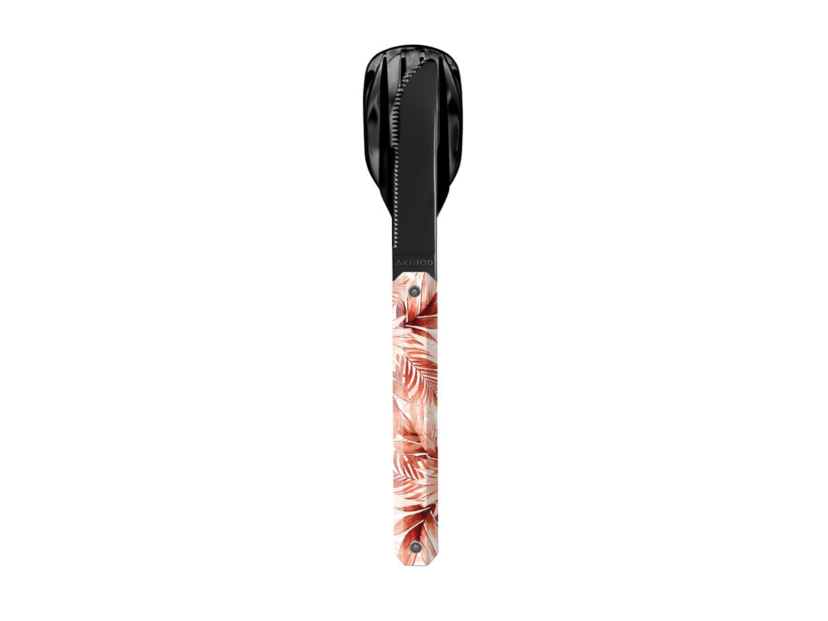 Akinod Magnetic Straight Cutlery 12H34 Black Mirror Fougere d'Automne