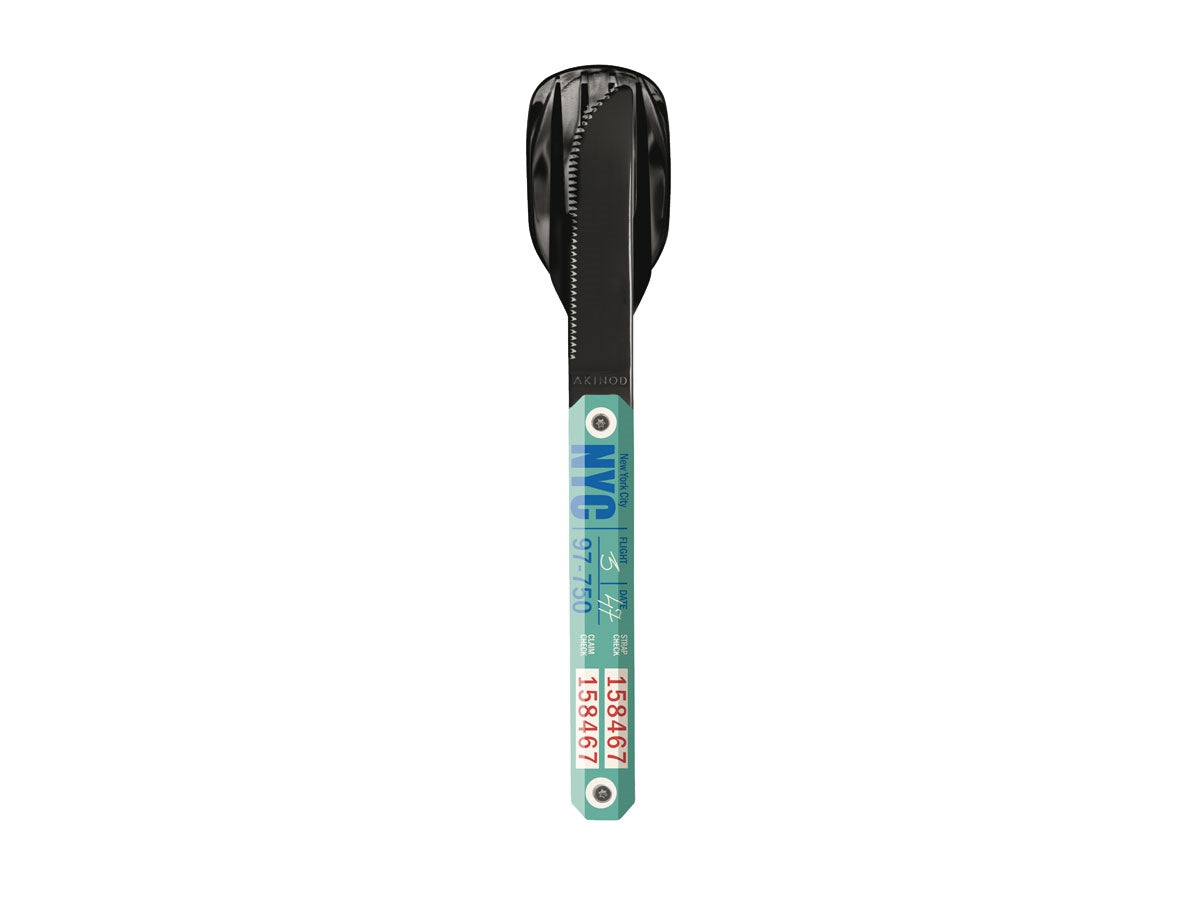 Akinod Magnetic Straight Cutlery 12H34 Black Mirror Nyc