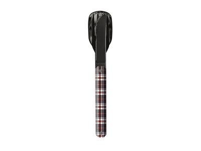 Akinod Magnetic Straight Cutlery 12H34 Black Mirror Tartan Rouge