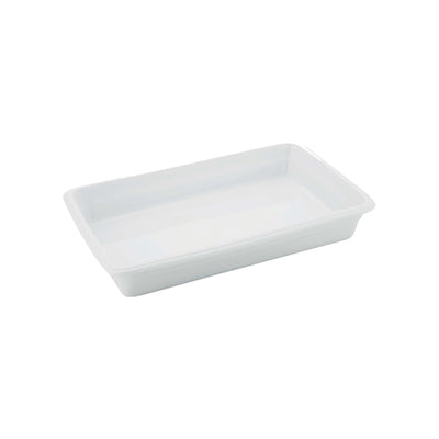 Pirofila da Forno Gastronorm GN 1/2 in Porcellana Bianca 32x26,5 cm H 6,5 cm