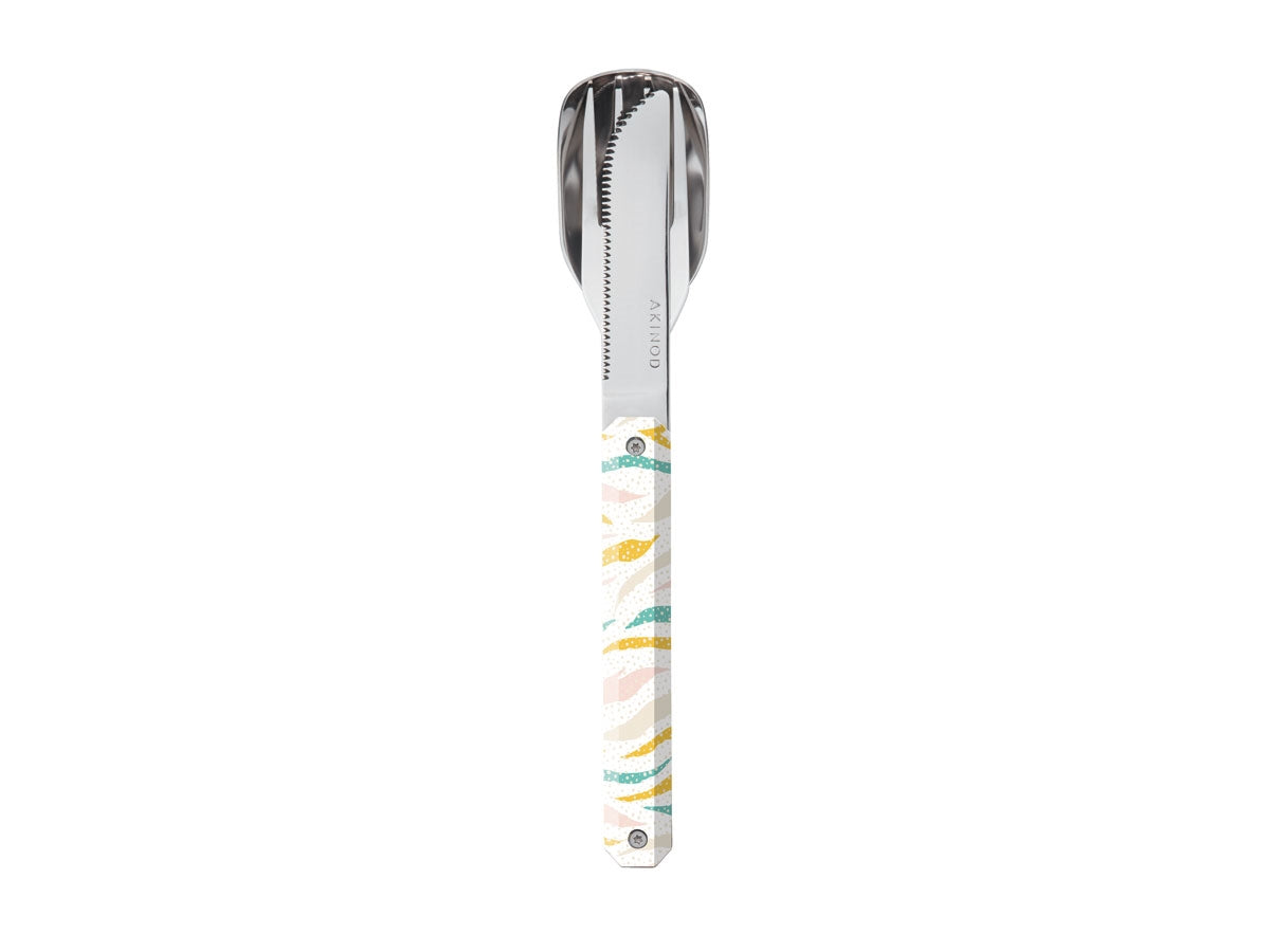 Akinod Magnetic Straight Cutlery 12H34 Mirror Agrumes