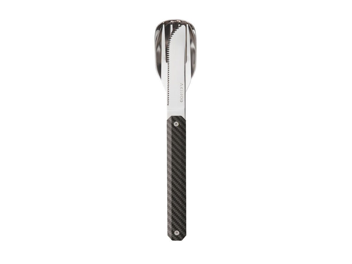 Akinod Magnetic Straight Cutlery 12H34 Mirror Carbone