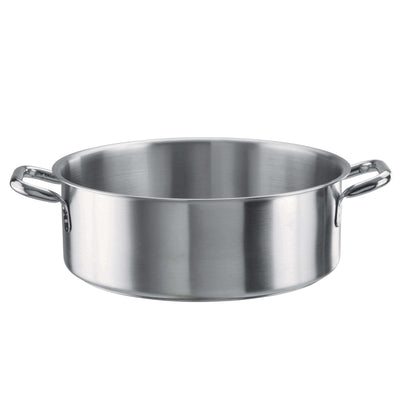 Pinti Tender Casseruola Mezza Fonda 2 Manici Acciaio Inox Ø 50 cm 37,25 Litri