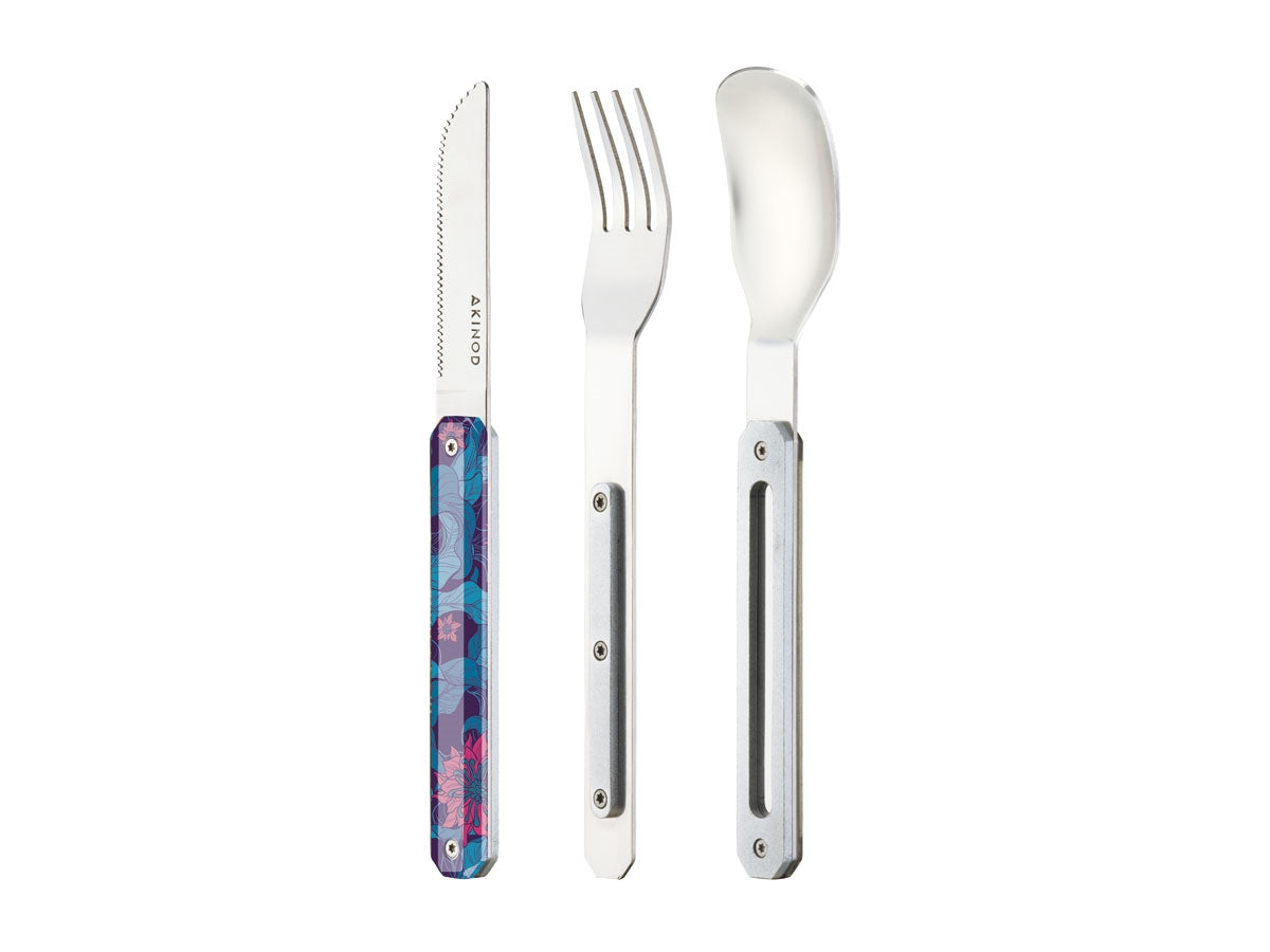 Akinod Magnetic Straight Cutlery 12H34 Mirror Hibiscus - foto 2