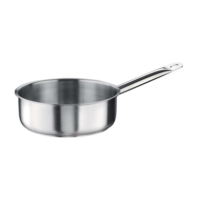 Pinti Tender Casseruola Mezza Fonda 1 Manico Acciaio Inox Induzione 24 cm 3,5 L