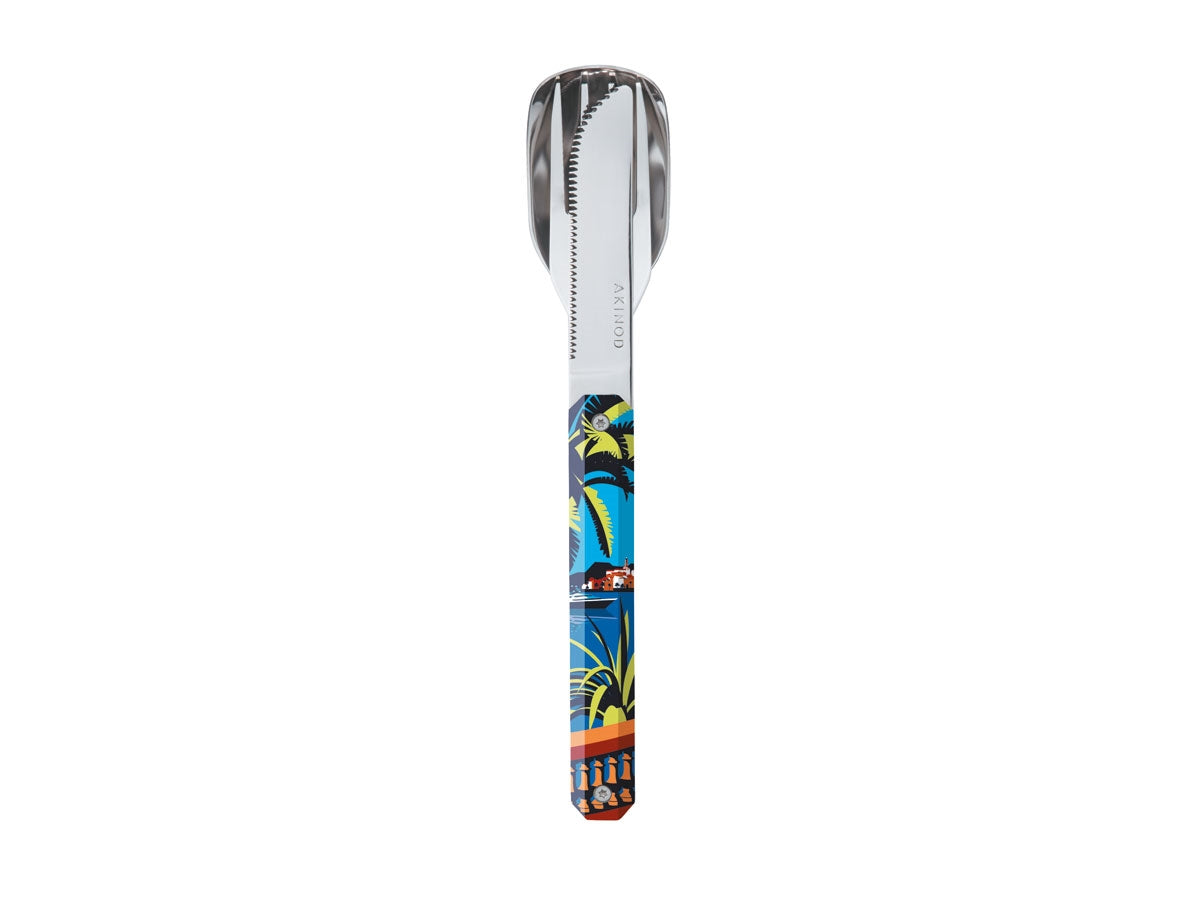 Akinod Magnetic Straight Cutlery 12H34 Mirror Riviera