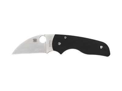 Spyderco Lil' Native C230GPWC lama Wharncliffe CPM S30V dorso dritto flat grind satin, G-10 nere