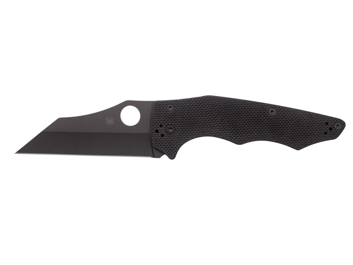 Spyderco Yojumbo C253GPBBK lama Wharncliffe CPM S30V con rivestimento DLC, manico G-10 nero
