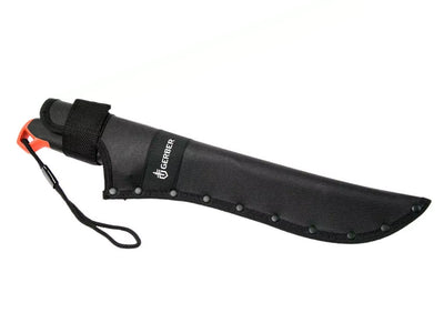Gerber Compact Clearpath Machete dettaglio lama seghettata e liscia