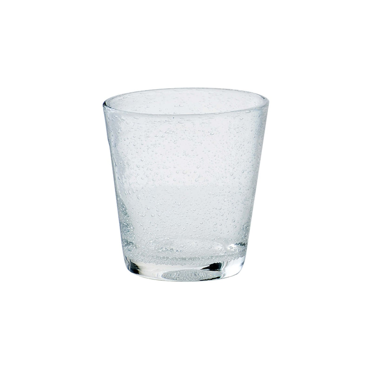 Bollicine Bicchiere Acqua Trasparente Vetro Soffiato a Bocca 30 cl 6 Pezzi