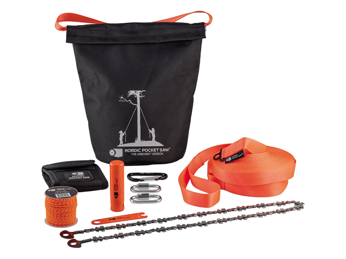 Nordic Pocket Saw Arborist V.2 con cinghie lunghe per rami fino a 10 m, cod. 11303