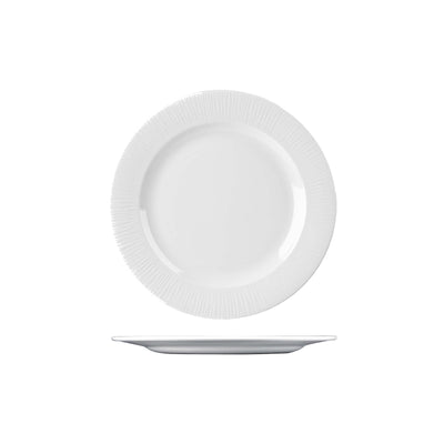 Churchill Bamboo Rilievo Bianco Sottopiatto Falda Piana in Ceramica 30,5 cm 12 Pezzi