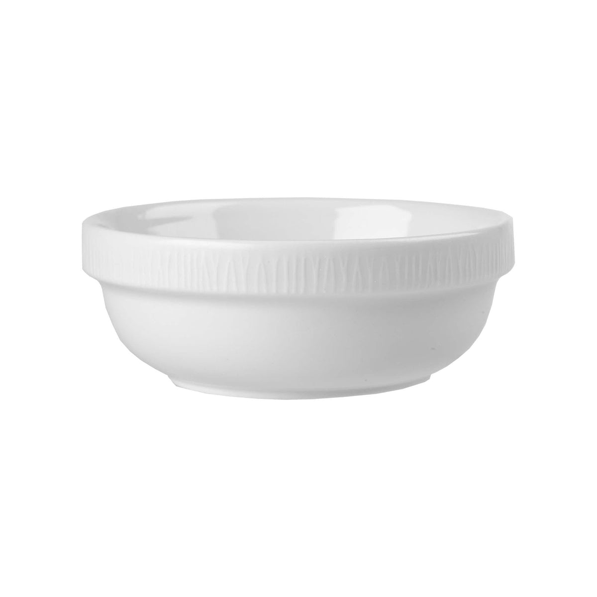 Churchill Bamboo Rilievo Bianco Insalatiera Coppa in Ceramica 12 cm 28 cl 6 Pezzi