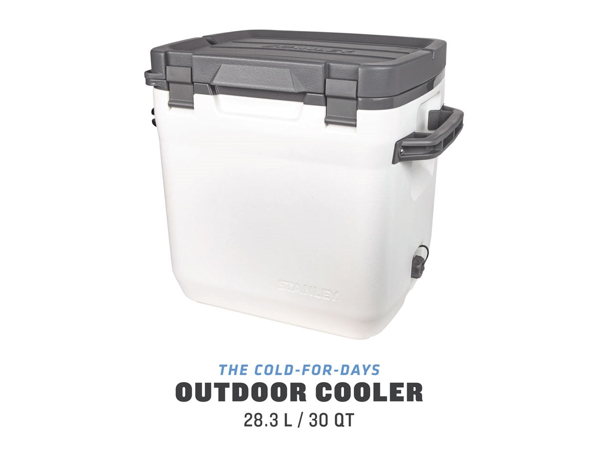 Stanley Adventure Cooler 28l - piano superiore utilizzabile come tavolo