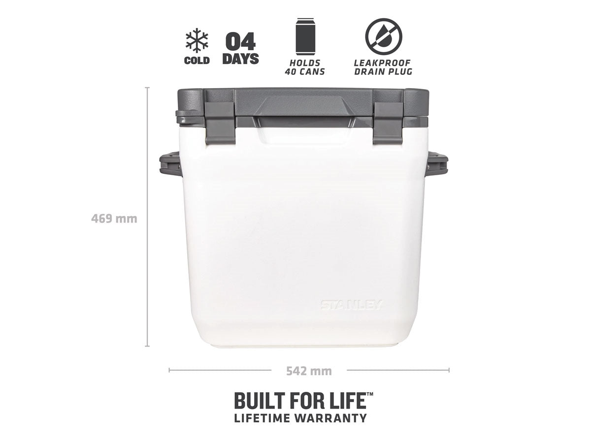 Stanley Adventure Cooler 28l Polar - dettaglio maniglie e coperchio