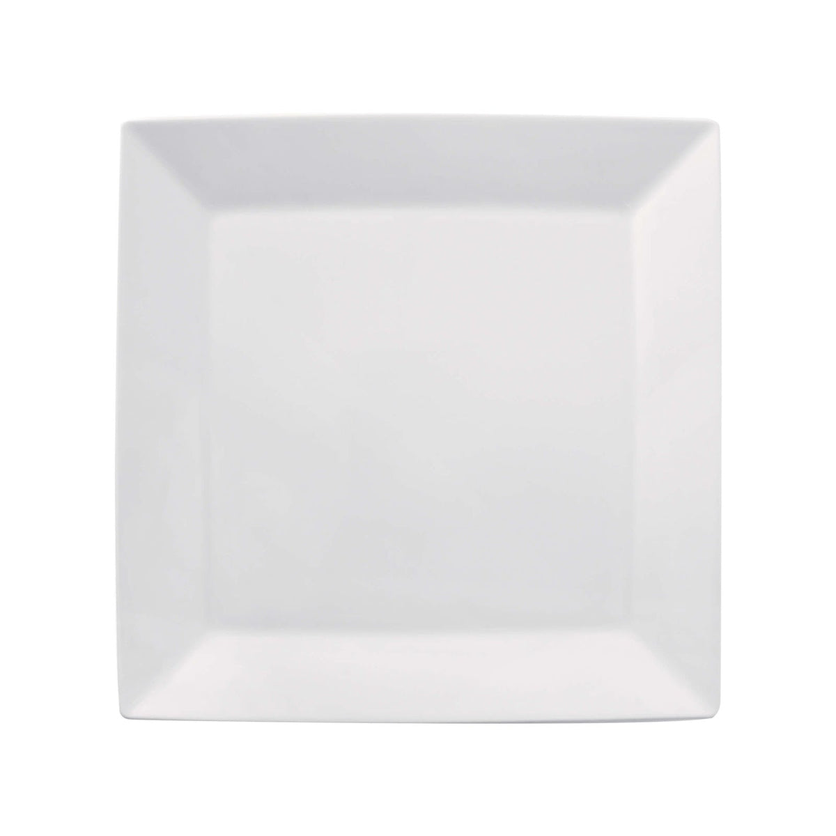 Gural Merid Piatto Piano Quadrato in Porcellana Bianca 27x27 cm 6 Pezzi