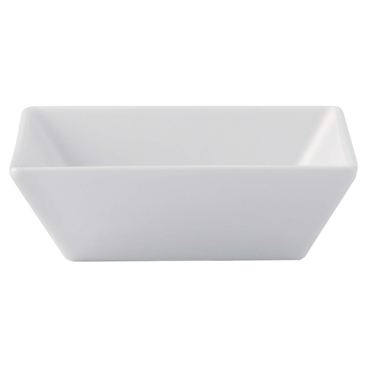 Gural Merid Coppetta Quadrata in Porcellana Bianca 14x14 cm 12 Pezzi