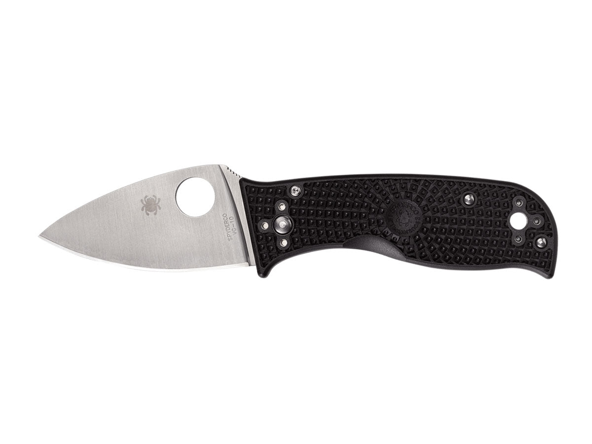 Spyderco Lil' Temperance 3 C69PBK3 manico FRN nero, lama liscia, Compression Lock