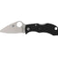 Spyderco Manbug MBKLFP lama Leaf VG-10 piatta ispirata foglia bambù, manico FRN nero, Back Lock